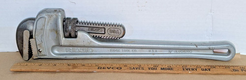 Vintage ridgid aluminum wrench - ridgid,